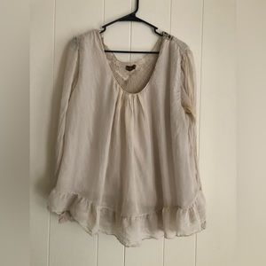 lacy two layered shirt from italy